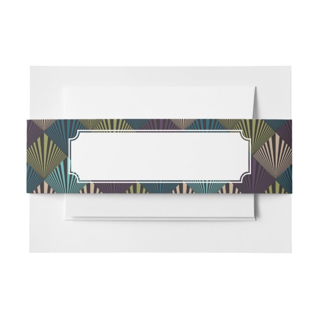 Pop art background invitation belly band (Front Example)