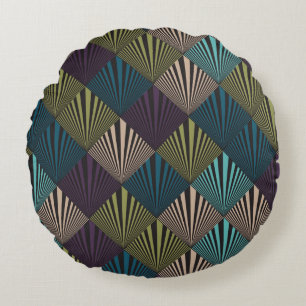 Pop art background round cushion