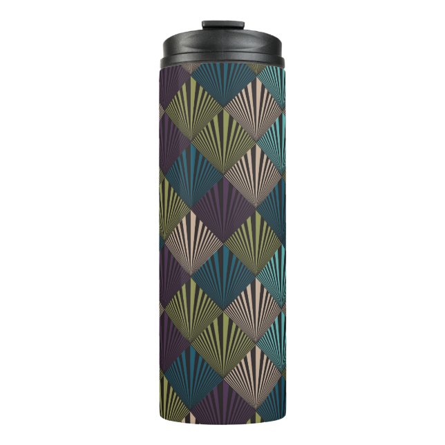 Pop art background thermal tumbler (Front)