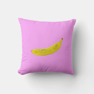Pop Art Banana in yellow  Cushion