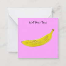 Pop Art Banana Pink Background Personalised
