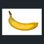 Pop Art Banana Print<br><div class="desc">Photograph of a banana editied to produce a pop art effect</div>