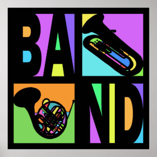 POP ART BAND POSTER