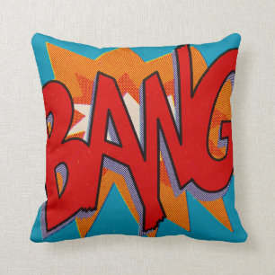 Pop Art BANG Throw Pillow