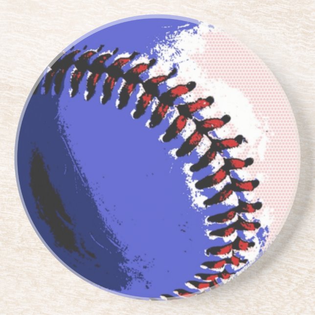 Pop Art Baseball Coaster (Front)