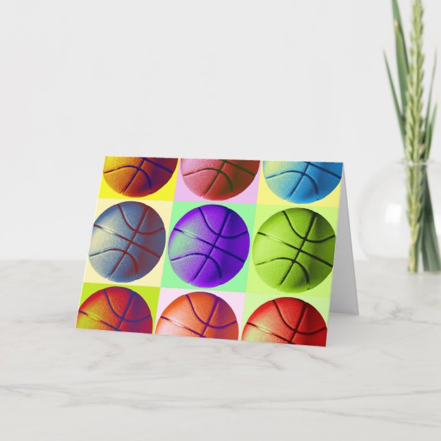 Pop Art Basketball Card (Front)