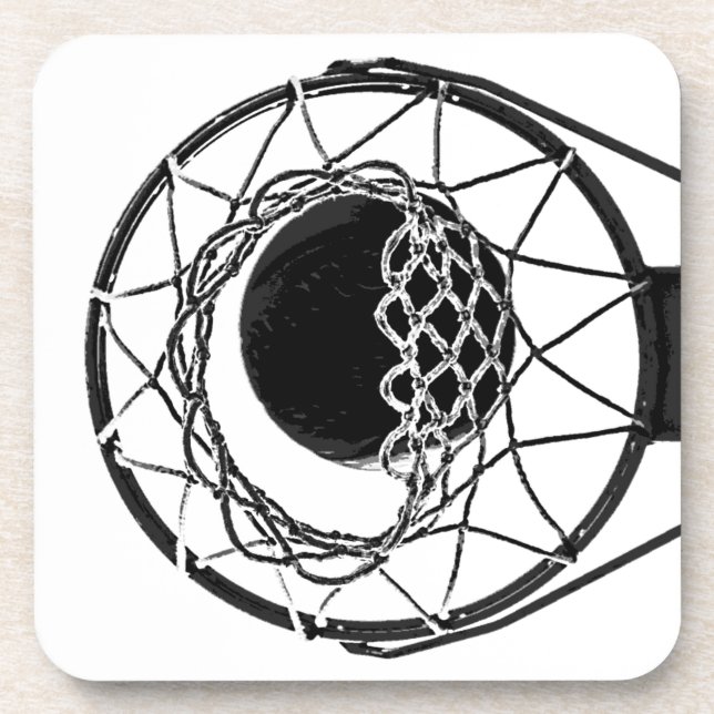 Pop Art Basketball Coaster (Front)