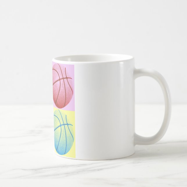Pop Art Basketball Coffee Mug (Right)