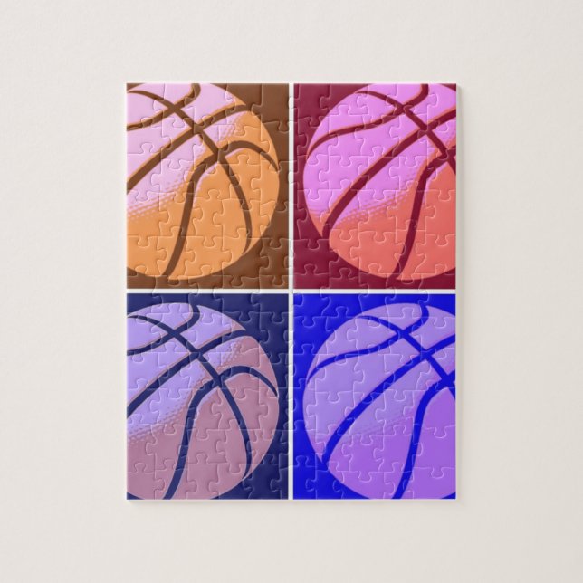 Pop Art Basketball Jigsaw Puzzle (Vertical)