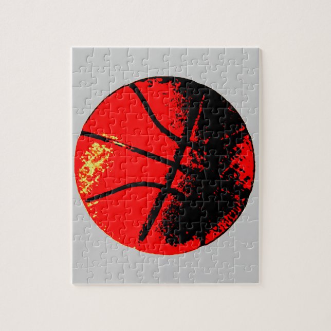 Pop Art Basketball Jigsaw Puzzle (Vertical)