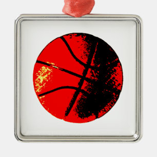Pop Art Basketball Metal Tree Decoration