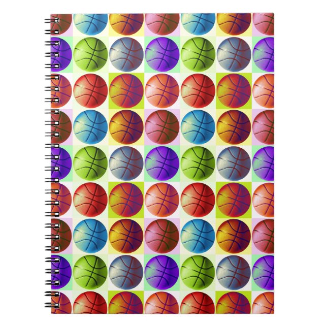 Pop Art Basketball Notebook (Front)