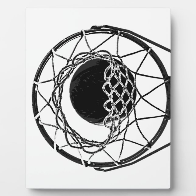 Pop Art Basketball Plaque (Front)