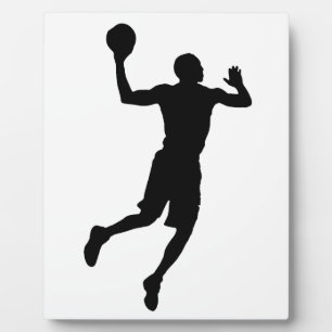 Pop Art Basketball Player Silhouette Plaque
