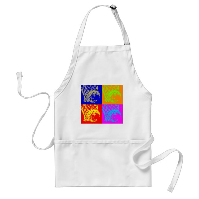 Pop Art Basketball Standard Apron (Front)