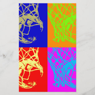 Pop Art Basketball Stationery