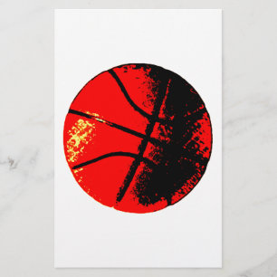Pop Art Basketball Stationery