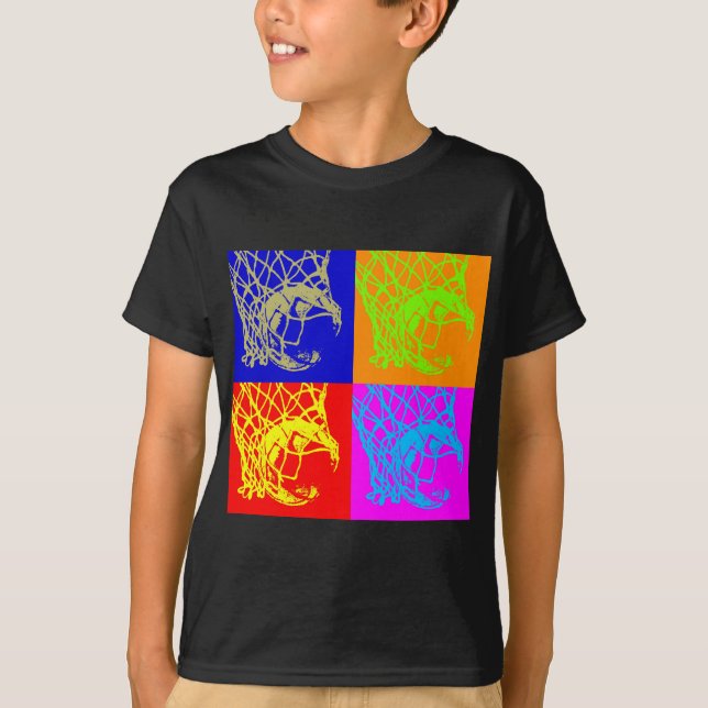 Pop Art Basketball T-Shirt (Front)