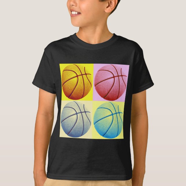 Pop Art Basketball T-Shirt (Front)