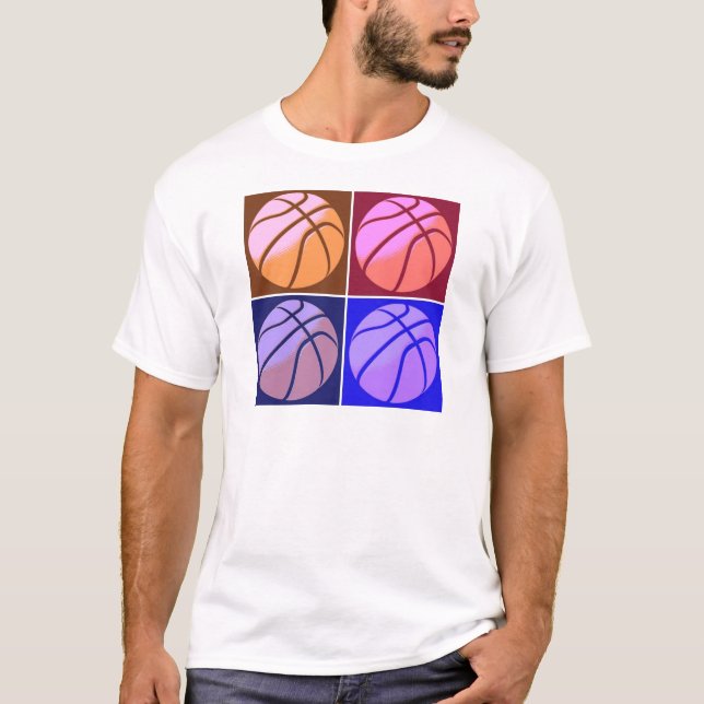Pop Art Basketball T-Shirt (Front)