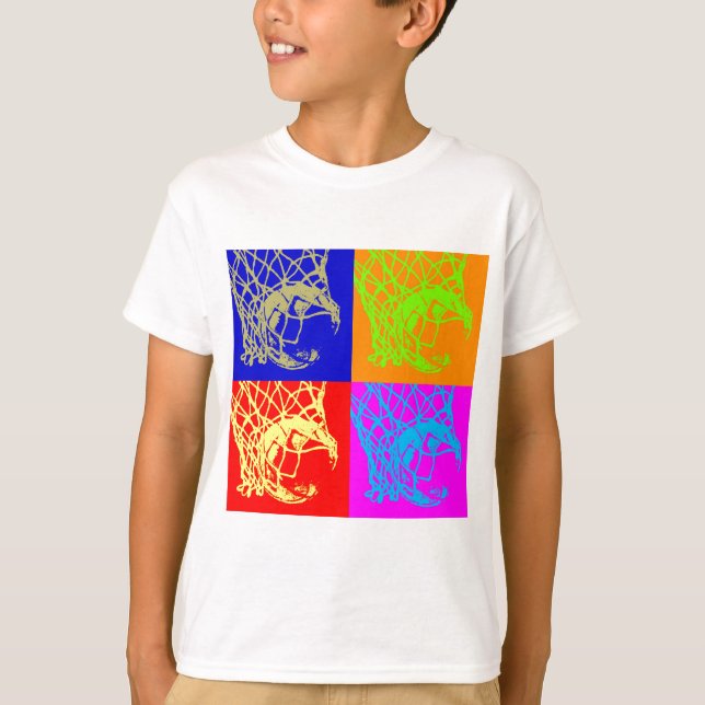 Pop Art Basketball T-Shirt (Front)