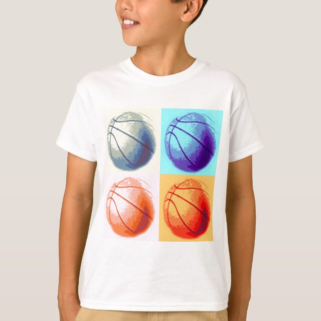Pop Art Basketball T-Shirt (Front)