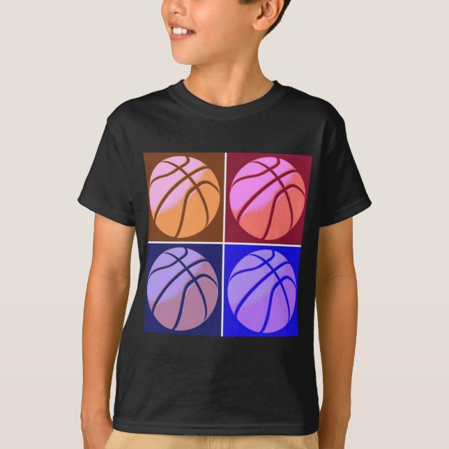 Pop Art Basketball T-Shirt (Front)