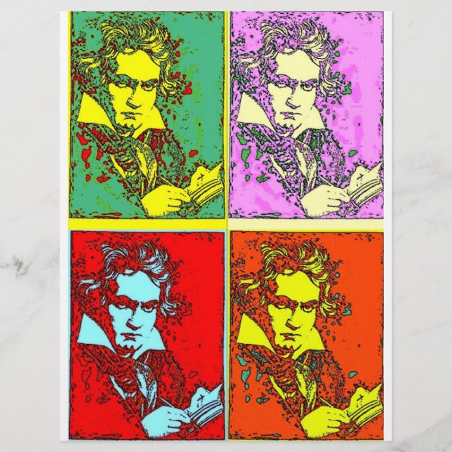Pop-art Beethoven Flyer (Front)