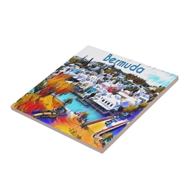 Pop Art Bermuda Tile (Side)