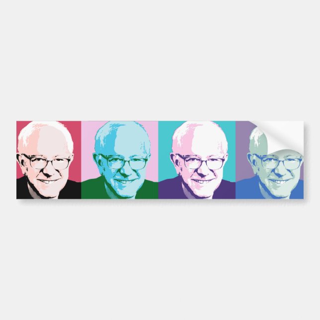 Pop Art Bernie Sanders - Bernie Sanders - .png Bumper Sticker (Front)
