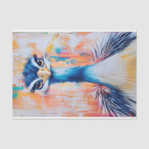 Pop Art Bird, Bold & Vibrant DJ2R Decoupage Tissue Paper