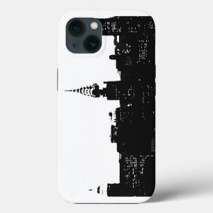 Pop Art Black White NY Manhattan iPhone 13 Case