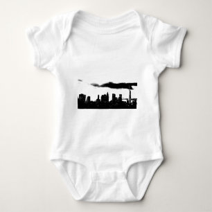 Pop Art Black White NYC New York City Baby Bodysuit
