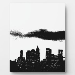 Pop Art Black White NYC New York City Plaque