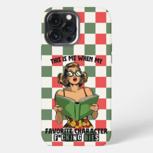 Pop Art Bookworm, Christmas iPhone 13 Pro Max Case