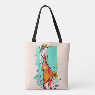 Pop Art Botanical Dream Tote 🌈🌼 Bag