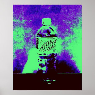 Pop art bottle poster
