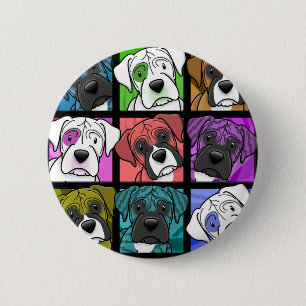 Pop Art Boxer 6 Cm Round Badge