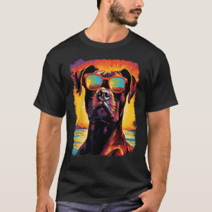 Pop Art Boxer Dog Hawaiian T-Shirt