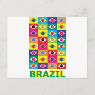 Pop Art Brazil Postcard