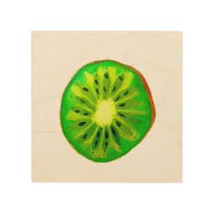 Pop art bright kiwi fruit original watercolour