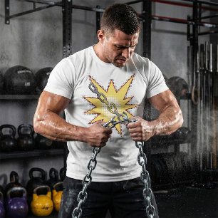 Pop Art Broken Chain Explosion Bold Comic Style  T-Shirt