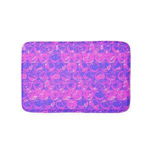Pop art bubble wrap bath mat