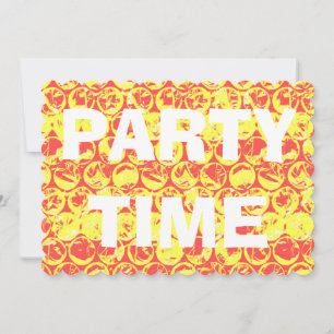 Pop art bubble wrap birthday party invitation
