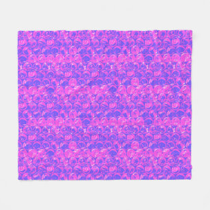 Pop art bubble wrap fleece blanket
