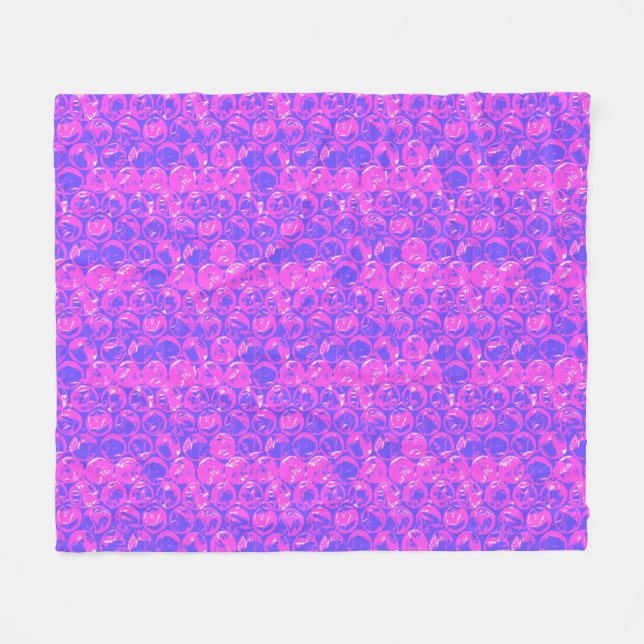 Pop art bubble wrap fleece blanket (Front (Horizontal))