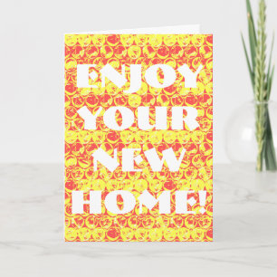 Pop art bubble wrap housewarming card