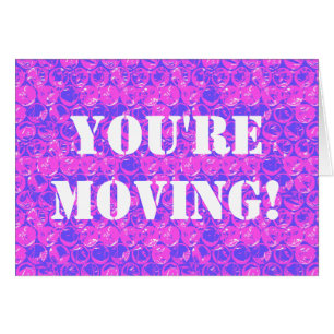 Pop art bubble wrap housewarming card