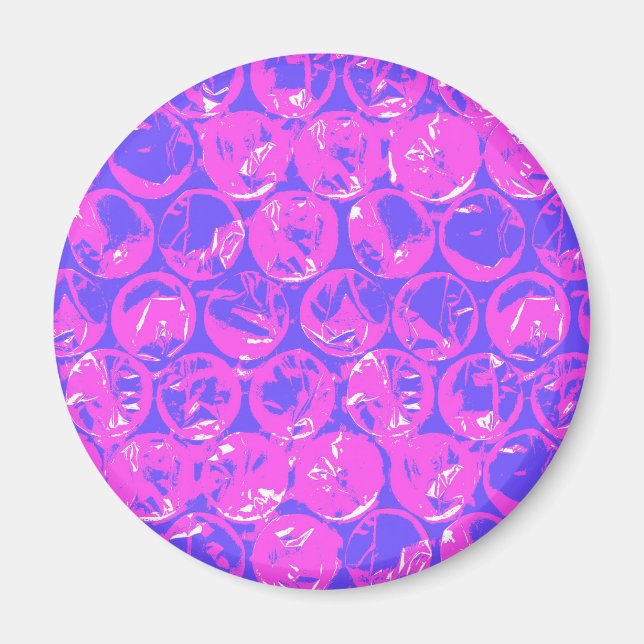 Pop art bubble wrap magnet (Front)