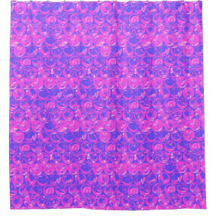 Pop art bubble wrap shower curtain